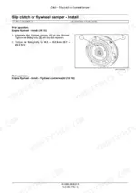 New_Holland_TL5.80_TL5.90_TL5.100_Tier_3_Service_Manual_Tractor_48140866.pdf-clutch-294-1.webp New Holland TL5.80, TL5.90, TL5.100 tractor flywheel damper installation step with numbered photo of damper, bolts and torque value