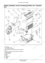 New_Holland_W50C_W60C_W70C_W80C_Stage_IIIB_Service_Manual_Compact_Wheel_Loader_47768541C.pdf-cab-climate-control-784-1.webp New Holland W50C–W80C compact wheel loader exploded view of heating and air-conditioning unit with numbered components and parts list
