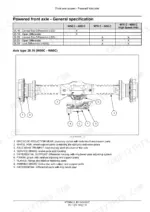 New_Holland_W50C_W60C_W70C_W80C_Stage_IIIB_Service_Manual_Compact_Wheel_Loader_47768541C.pdf-drive-shaft-and-front-axle-100-1.webp New Holland W50C–W80C compact wheel loader axle diagram with numbered callouts, differential type table and component descriptions