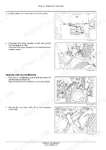 New_Holland_W50C_W60C_W70C_W80C_Stage_IIIB_Service_Manual_Compact_Wheel_Loader_47768541C.pdf-engine-57-1.webp New Holland W50C–W80C compact wheel loader engine removal steps with photos showing numbered connectors, hoses and condenser bracket bolts