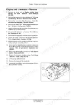 case-1107ex-soil-compactor-service-manual-51478299-procedures-34.webp Case 1107EX engine and crankcase removal procedure steps and diagram showing engine bell housing adapter removal.