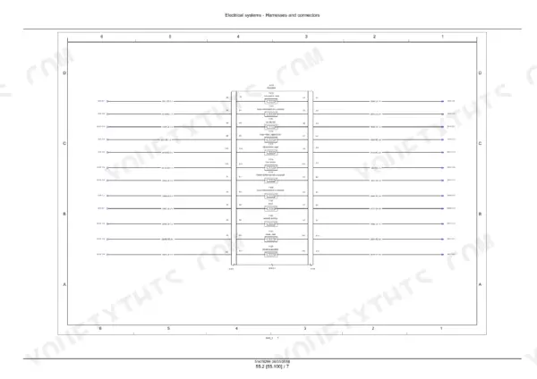 Case 1107EX electrical wiring diagram showing fuse box A-012 circuits for wipers, HVAC, lights, and reverse buzzer.