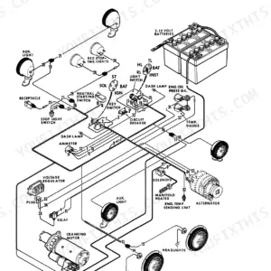 Case 1200 Traction King wiring diagram for serial number 9800221 and after, showing battery, alternator, and lighting.