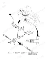 case-1845b-service-manual-brakes-926.webp Case 1845B skid steer loader Exploded view of the parking brake lever and linkage assembly