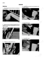 case-1845b-service-manual-engines-44.webp Case 1845B skid steer loader Engine removal procedure with numbered step photos