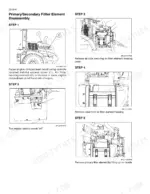 case-821f-921f-wheel-loader-repair-manual-air-intake-scr-sensors-and-catalyst-67-1.webp Case 821F, 921F wheel loader Primary and secondary air filter element disassembly, step-by-step photos