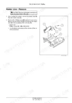 case-cx235c-sr-service-manual-cab-climate-control-1278.webp Case CX235C SR crawler excavator heater core removal from the heater hose