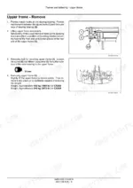 case-cx26b-cx30b-mini-excavator-service-manual-84563194b-frames-and-ballasting-743.webp Case CX26B, CX30B mini excavator Upper frame removal procedure with lifting point illustrations