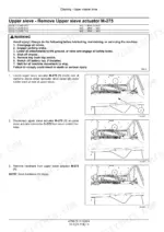 Case IH Axial-Flow 5140, 6140, 7140 combine upper sieve actuator M-275 removal procedure with safety warning
