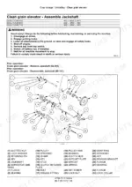 Case IH Axial-Flow 5140, 6140, 7140 combine clean grain elevator jackshaft assembly exploded view with parts list