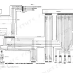 Case IH 8500 Grain Drill wiring diagram showing tractor and cart harness connections, monitor console, and sensors.