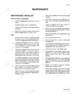 case-ih-8575-baler-accumulator-service-manual-rac-7-81760-maintenance-23.webp Case IH 8575 maintenance checklist page detailing daily and after one hour of operation inspection procedures.