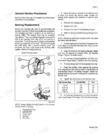 case-ih-8575-baler-accumulator-service-manual-rac-7-81760-procedures-27.webp Case IH 8575 bearing replacement procedure, locking collar diagram, and set screw torque specification table.