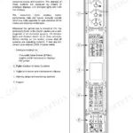 Case IH CVX 140-195 instrumentation cluster diagram showing analogue gauges, digital displays, warning lamps, and keypad controls.