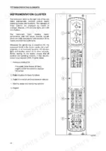 case-ih-cvx-140-variants-tractor-operator-manual-84265480-controls-49.webp Case IH CVX 140-195 instrumentation cluster diagram showing analogue gauges, digital displays, warning lamps, and keypad controls.