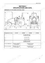 case-ih-jx1070u-jx1100u-series-tractor-operator-manual-87558108-specs-275.webp Case IH JX1070U, JX1080U, JX1090U, JX1100U 2WD tractor dimensions diagram and specifications table for roll bar models.