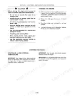 case-ih-jx95-straddle-mount-tractor-operator-manual-87684394-operations-48.webp Case IH JX95 operator manual page showing engine starting procedures, safety cautions, and cold weather starting instructions.