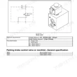 Case SR210–TV370 Alpha Series skid steer loader / compact track loader parking brake control valve general specification with port identification