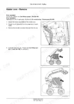 case-sr210-tv370-service-manual-cab-climate-control-700.webp Case SR210–TV370 Alpha Series skid steer loader / compact track loader heater core removal procedure with cab tilt illustrations