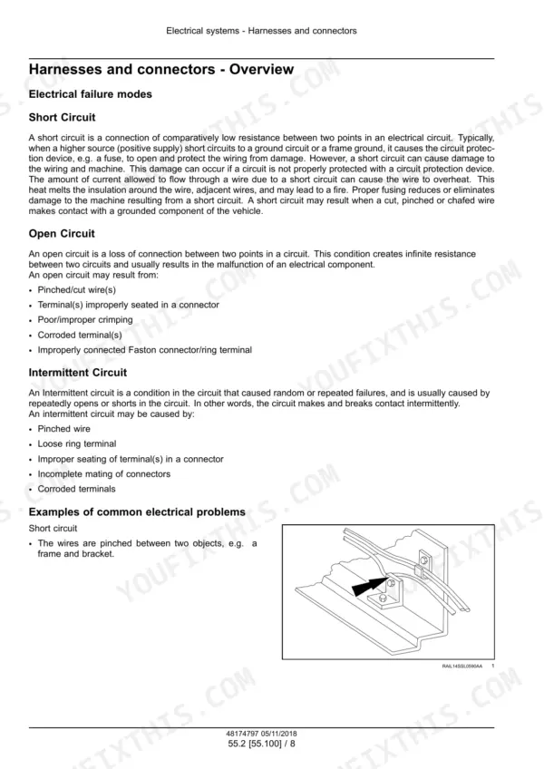 Case TV450 compact track loader harnesses and connectors overview page