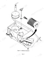 Case W14 exploded view diagram of the hydraulic reservoir, showing filter, dipstick, and cap assembly components.