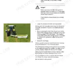 Claas Disco 2650, 3050, 3450 mowing operation safety and procedure guide.