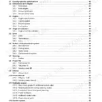 Claas Xerion 3300/3800 Trac manual table of contents page 4 showing specifications sections.
