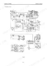 Daewoo DB58T, MEGA200 hydraulic system circuit diagram showing hydraulic pumps, control valves, and electrical solenoid connections.