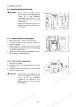 daewoo-solar-030-plus-solar-035-hydraulic-excavator-service-manual-procedures-63.webp Daewoo SOLAR 030 PLUS, SOLAR 035 hydraulic oil filter maintenance procedures, return filter and pilot line filter replacement.
