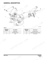 Doosan DL300-3, DL350-3 wheel loader Main pump hydraulic layout with main relief valve, MCV, 3rd spool valve and load isolation accumulator