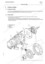fiat-kobelco-ex95w-wheel-excavator-repair-manual-hydraulic-pumps-and-control-valves-157.webp Fiat Kobelco EX95W wheel excavator Hydraulic pumps group exploded view: main pump, secondary pump, flange and elastic joint