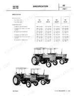 fiat-trattori-466-variants-tractor-shop-manual-603-54-228-00-specs-11.webp Fiat 466–766 (incl. DT) specification table showing marketing and engineering codes for tractor models.
