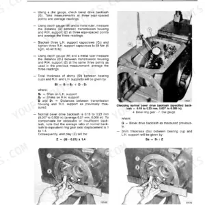 Fiat 466–766 (incl. DT) bevel drive and differential adjustment procedures and measurements.