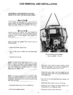 fiatagri-55-90-variants-wheeled-tractor-service-manual-603-54-245-00-procedures-21.webp Fiat 55-90 to 180-90 service manual: Cab removal and installation procedure with safety cautions and component disconnection steps.