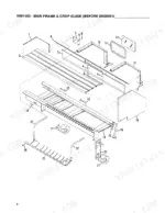 gehl-1160-windrow-merger-parts-catalog-904197-chassis-parts-6.webp Gehl 1160, WM1160 exploded view of main frame and crop guide components for units before serial number 20651.