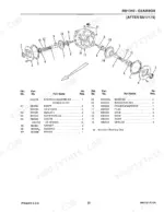 gehl-1310-fixed-chamber-round-baler-parts-catalog-906075-drivetrain-parts-35.webp Gehl 1310, RB1310 gearbox exploded view diagram and parts list for units after serial number 17175.