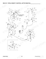 gehl-1470-variable-chamber-round-baler-parts-catalog-908006-hydraulic-parts-30.webp Gehl 1470, RB1470 exploded view of total density control hydraulic system components and cylinders after SN20745.