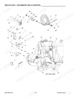 Gehl 1475, 1875, RB1475, RB1875, QW1400, QW1800 exploded view of automatic bale control wiring and mounting components.