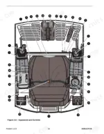 gehl-153-193-223-compact-excavator-operator-manual-909824-controls-30.webp Gehl 153, 193, 223 operator manual diagram showing top-down view of cabin equipment and controls with numbered callouts.