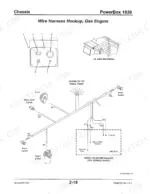 gehl-1639-1649-self-propelled-paver-parts-catalog-907888-wiring-28.webp Gehl 1639, 1649 gas engine wire harness hookup diagram showing horn, switches, wash pump, and engine component connections.