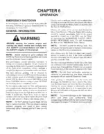 gehl-170-grinder-mixer-operator-manual-907084-operations-32.webp Gehl 170 Mixall operator manual page 30 covering emergency shutdown, general operation, and mixing procedures.