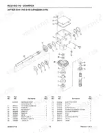 gehl-2140-2170-mower-conditioner-parts-catalog-906305-parts-list-18.webp Gehl 2140, 2170, MC2140, MC2170 exploded view diagram and parts list for the gearbox assembly after serial number 11700.