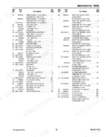 gehl-2140-2170-mower-conditioner-parts-catalog-906305-parts-list-25.webp Gehl 2140, 2170, MC2140, MC2170 parts list for reel assembly, including bar, tine, bearing, and hardware reference numbers.