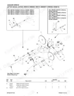 gehl-309-312-315-322-manure-spreader-parts-catalog-907504-chassis-parts-8.webp Gehl 309, 312, 315, 322 exploded view diagram of auger drive assembly, sprockets, chains, and hardware parts list.