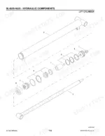 gehl-4525-4625-skid-loader-parts-catalog-907263-hydraulic-parts-118.webp Gehl 4525, 4625, SL4525, SL4625, 4625SX, 4625DX exploded view diagram of hydraulic lift cylinder components and seals.