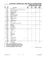 gehl-4525-4625-skid-loader-parts-catalog-907263-parts-list-5.webp Gehl 4525, 4625, SL4525, SL4625, 4625SX, 4625DX parts list for chassis, fuel tank, grille, and access covers components.