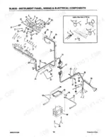 gehl-6620-skid-loader-parts-catalog-904513-wiring-14.webp Gehl 6620, SL6620 instrument panel, wiring harness, electrical components, and light mounting exploded view diagram.