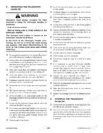 gehl-ct7-23-turbo-telescopic-handler-operator-manual-913343-operations-26.webp Gehl CT7-23 Turbo operator manual page detailing safety procedures for operating and stopping the telescopic handler.