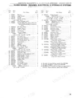 gehl-hl4300-hl4500-hl4600-hl4700-skid-steer-loader-parts-catalog-902578-engine-parts-27.webp Gehl HL4300, HL4500, HL4600, HL4700 parts list for engine, electrical, and hydraulic system components with reference numbers.