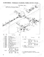 gehl-hl4300-hl4500-hl4600-hl4700-skid-steer-loader-parts-catalog-902578-hydraulic-parts-20.webp Gehl HL4300, HL4500, HL4600, HL4700 exploded view of front piston pump hydraulic assembly with parts list and reference numbers.